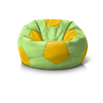 Купити 'Крісло м''яч LightGreen + Yellow' онлайн — безкаркасне крісло для вітальні та спальні, доставка.